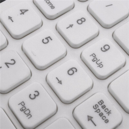 USB Wired Numeric Keypad Numpad 18 Keys Digital Keyboard for Accounting Teller Laptop Windows Android Notebook Tablets PC (White) 2