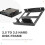 Double Layer SSD Metal Frame 2.5 To 3.5 Internal Mounting Computer SSD Hard Drive Dual Desktop Converter Adapter Bracket 4