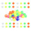 108Pcs Bicycle Round Decorative Colored Beads Spokes Decorations Plastic Cilp Spoke Beads 1