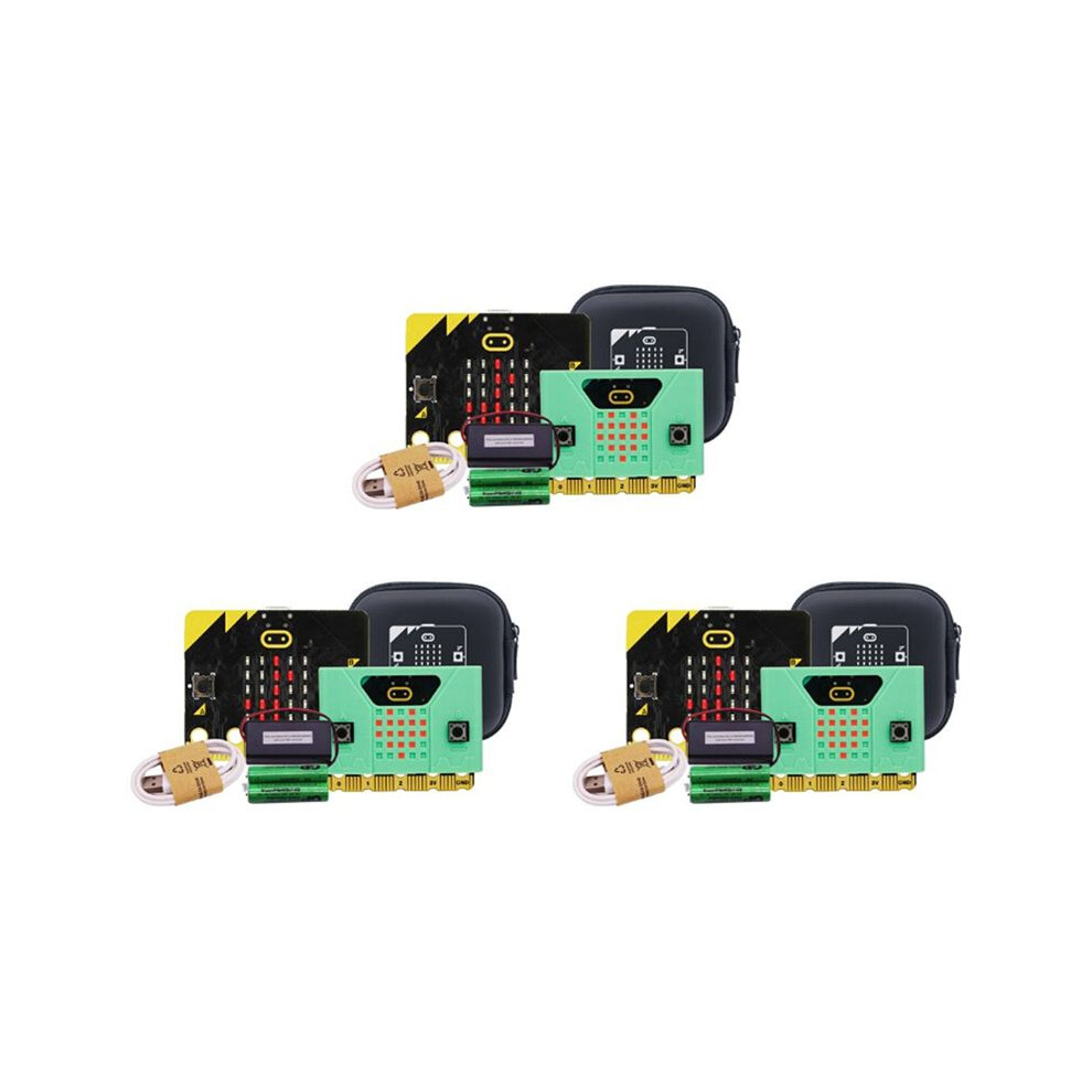 3X BBC Microbit V2 Development Board Educational Makecode Python Programming Programmable Learning Kit for School