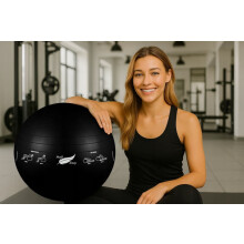 REHABILITERINGS GYMNASTISK BOLD TIL ØVELSER FITNESSTRÆNING MED PUMPE 65 cm