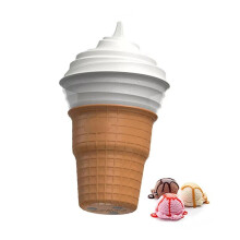 Automatic Ice Cream Maker, DIY Fruit Dessert Machine, Home Yogurt Mixer,Soft Ice Cream Machine for Kids