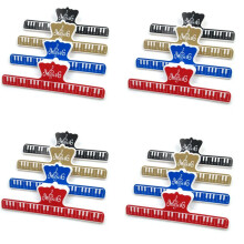 16 Pcs Music Book Note Paper Ruler Sheet Music Spring Clip Holder for Piano Guitar Violin Viola Cello Performance