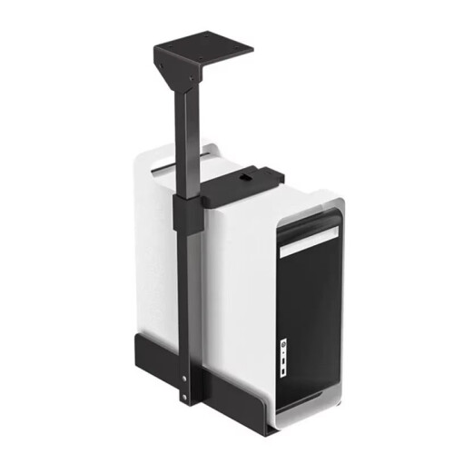 Universal PC Case Holder Under Desk Wall Side Mount CPU Stand Adjustable Computer Mainframe Hanger Host Stand Bracket,B 1