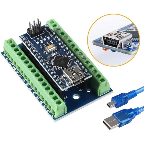 3 X Modulo Saldato , Chip CH340 per , con Cavo Micro-USB e 3 X Scheda di Espansione Adattatore Terminale