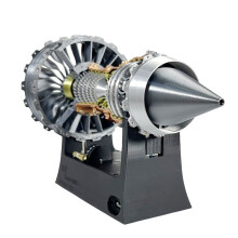 TR-900 Simulação Motor Turbofan Modelo Brinquedos Aviação Fã Colecionáveis Exibição Estática Ornamentos Presentes 25CM