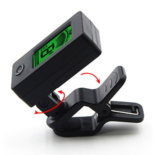 Gitarrtuner Laddning Roterbar Gitarrtuner Tunning Akustisk Elektrisk Gitarr Bastillbehör Musikutrustning 2