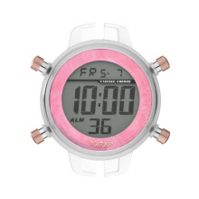 WATXANDCO RWA1113 rannekello. Laatikko, pinkki. Naisten.
