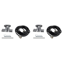 2X RB-400 Antenna Mount Bracket with 5M Extension Coaxial Feeder Cable Adjustable for QTY TYT Mobile Car Radio Antenna