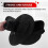 2X Compact Snare Drum Bag Backpack Case with Shoulder Strap Outside Pockets Musical Instrument Accessory Black 40x18cm 9