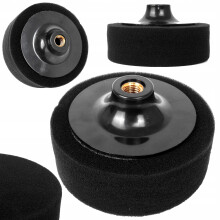 Blød polersvamp 125 mm M14 sort poleringsskive Falon-Tech