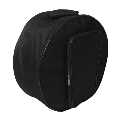 2X Compact Snare Drum Bag Backpack Case with Shoulder Strap Outside Pockets Musical Instrument Accessory Black 40x18cm 2