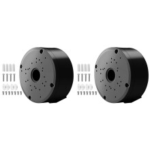 2X Scatola di Giunzione per Telecamera con Base Profonda per Staffa di Montaggio Impermeabile per Telecamera Dome/IP, Staffe per Telecamere di