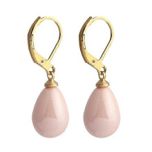 (pink) 1pair Fashion Earrings Women Earrings Natural Shell Pearl Dangle Earrings Elegant Party Or Wedding Multi-color Optional