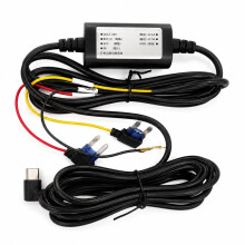 Kit de Fiação Dura Tipo C 12 24V para Câmera de Painel com Função ACC, Monitor de Estacionamento 24H Proteção de Baixa Tensão Car DVR
