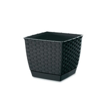 RATOLLA FIRKANTIGE BLOMSTERPOTTE - ANTRACIT - PP-DRLK165A