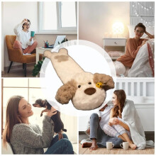 Hot Water Bottle with Soft Cover 29.5 Inch Rubber Long Warm Soft Bee Dog Winter Supplies Hot Water Bottle for Home C