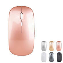 (Rose gold) Bluetooth Wireless Mouse Pc Wireless Mouse Computer Laptop Notebook Wireless Mouse 2.4g