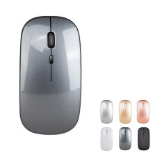 (Gray) Bluetooth Wireless Mouse Pc Wireless Mouse Computer Laptop Notebook Wireless Mouse 2.4g