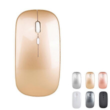 (Golden) Bluetooth Wireless Mouse Pc Wireless Mouse Computer Laptop Notebook Wireless Mouse 2.4g