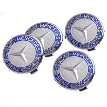 (blue) 4pcs Benz Wheel Cover Label Wheel Center Caps Personalized Center Hub Cover For Mercedes-benz Multi-color Optional