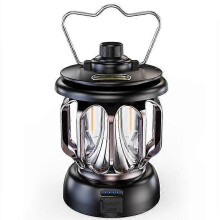(black) Outdoor camping light LED horse lantern portable tent light convenient USB rechargeable camping light