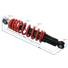 ATV 110 støddæmper 25cm/8mm