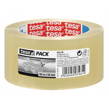 Bande d'emballage - Tesa - Standard - 50 mm x 66 m - Polypropylène - Transparent