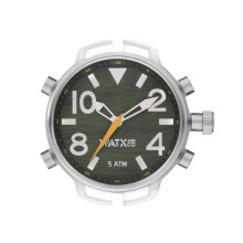 WATXANDCO RWA3710 Rannekello. Laatikko, Vihreä. Unisex.
