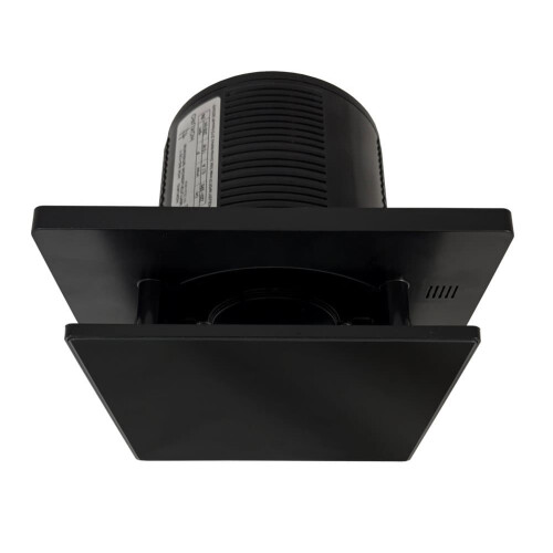 Badeværelsesventilator timer glas NORTADA HOKURO HOK 120 T sort
