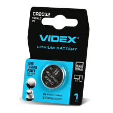 1 stk. Holdbart Kraftfuldt lithiumbatteri Stor knap Videx CR2032 CR2032 3V 220 mAh