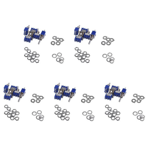 25 Pcs AC 3A/250V 6A/125V / SPDT  2 Position Latching Toggle