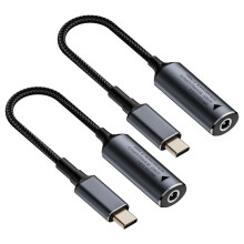 2X Caricabatterie per Laptop da 140 W, 5 V, 9 V, 20 V, Adattatore di Alimentazione da 5,5 X 2,5 mm Femmina A USB C Tipo C PD, Cavo di Ricarica