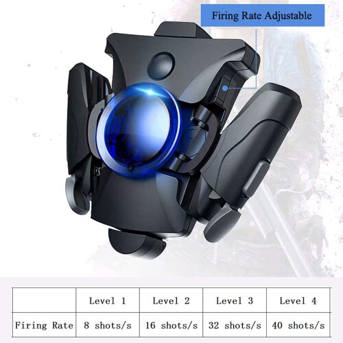 Trigger per Cellulare Controller di Gioco Mobile Pressione Pieghevole Portatile Colpo Veloce Compatibile con  e Android 2