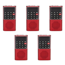 5X L-328 Tragbare Tasche FM Auto Scan Radio Musik Audio MP3 Spieler Kleiner Außen Lautsprecher mit Sprachrekorder