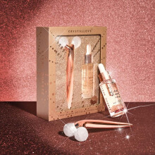 CRYSTALLOVE Klart kvarts 3D lift & sculpt sæt - løftende massager og serum - begrænset oplag