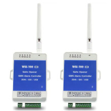 2X 4G GSM WH-300-AU Poortdeuropener Relaisschakelaar Afstandsbediening Ondersteunt Draadloos Alarm op Afstand met APP-Bediening