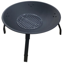 MUSTA PUUTARHATULIPALA 55 CM GRILLI TERÄKSINEN TULIPALLA MUSTA VESISOKKI