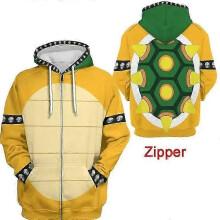 (XXL, 2) 2023 New Super Mario Collection Cosplay Anime Digital Print Parent-child Sweatshirt ZKFN