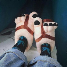 (one size(40-44), coffee) Funny Winter Men's Slippers Slippers Slippers Women's Warm Indoor Lightweight Flip Flop Couple Shoes One Size Insole