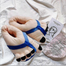 (one size(35-40), blue) Funny Winter Men's Slippers Slippers Slippers Women's Warm Indoor Lightweight Flip Flop Couple Shoes One Size Insole