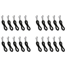 20X RJ11 6P4C Cable Cordon de Telephone ADSL Modem 2 Metres