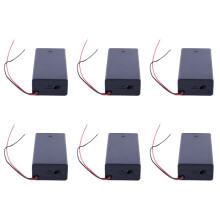 6X 3.7V 2X 18650 Batteriehalter Verbinder Aufbewahrungsbox Box / OFF Schalter mit Blei