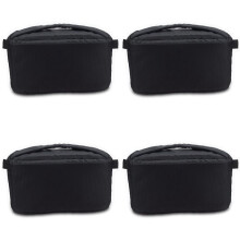 4X Universal Insert Partition Padded Camera Bag Shockproof Sleeve Cover for Dslr Slr Camera(Black)