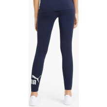 Puma Ess Logo Dame Leggings Navy Blue Fitted Træningstights