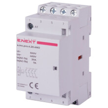 E.NEXT p005219 Modulær kontaktor PRO 4P 20A 4NO 230V AC