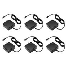6X Suitable for Square Notebook Portable Power Adapter 65W Type-C Port Pd Fast Charge Computer Charger US Plug