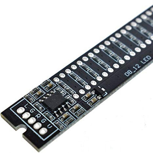 5X  Dual 12 Level Indicator VU Meter Stereo Amplifier Board Adjustable Light Speed Board with AGC Mode, DIY KITS 2