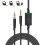 10X Replacement Headset Cable, 2.0M Inline Mute Cable Cord for Astro A10 Gaming Headsets  Ps4 Controller Headphone 5
