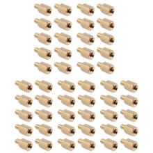 50 Pcs PC PCB Motherboard Brass Standoff Hexagonal Spacer M3 6+4mm